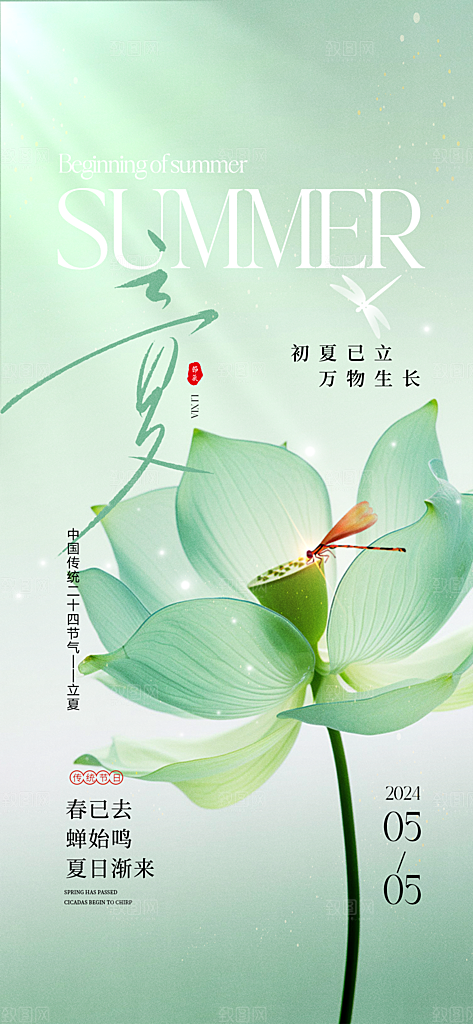 立夏医美节气海报