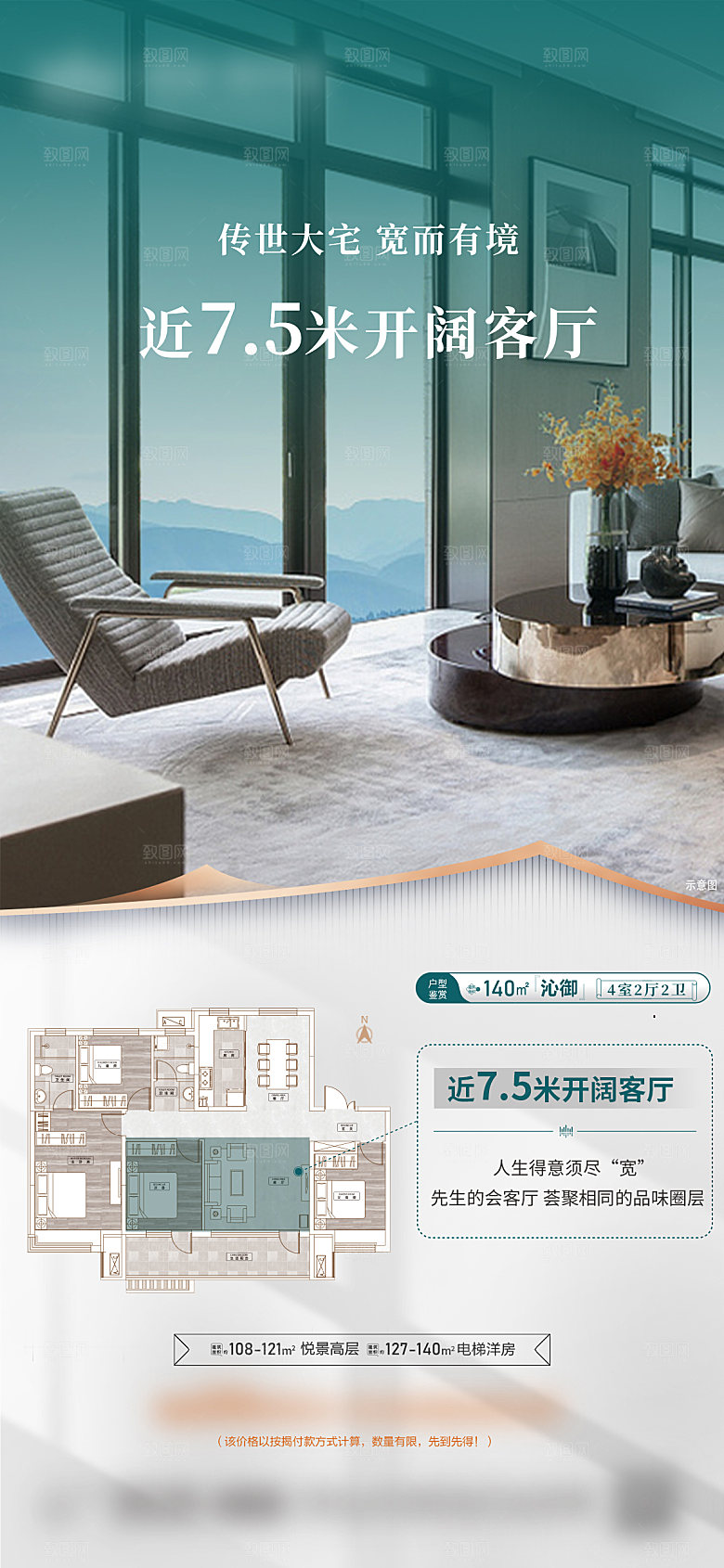 地产户型价值点系列海报