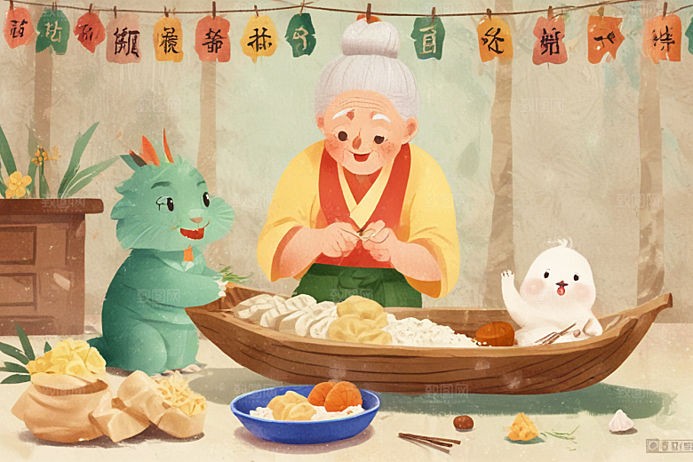 温馨治愈厨房场景图片