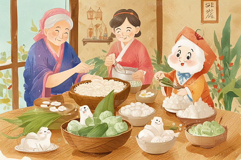 温馨治愈厨房场景图片