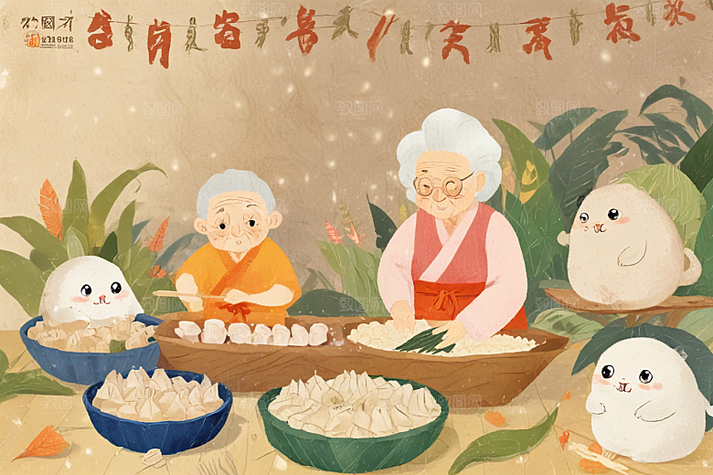 温馨治愈厨房场景图片
