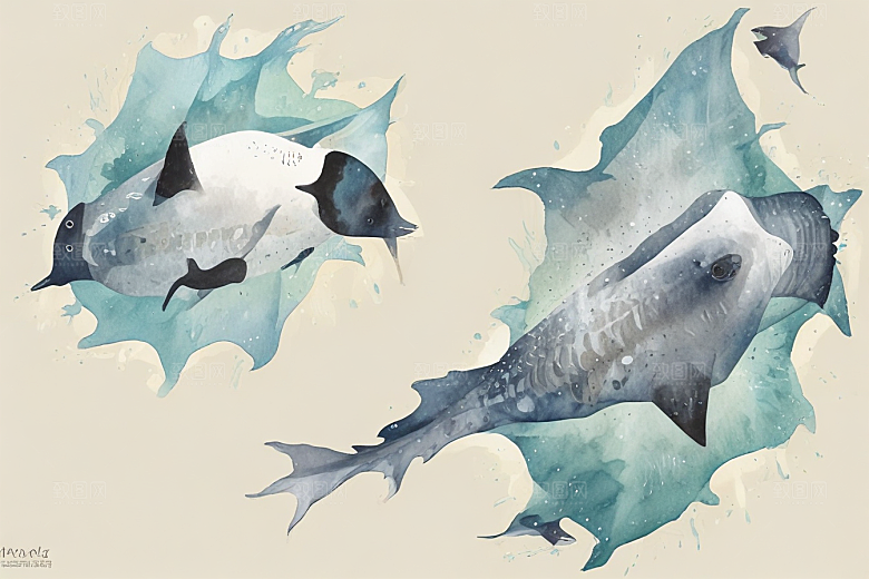 海底生物奇幻画作展神秘水下世界图片
