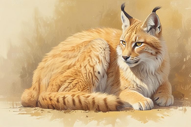 欧亚猞猁荒野独行杀手图片