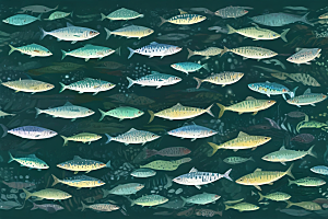 五彩斑斓热带鱼壁纸图片