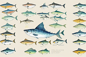 五彩斑斓热带鱼壁纸图片