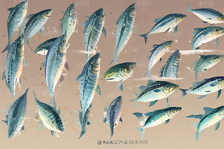 五彩斑斓热带鱼壁纸图片