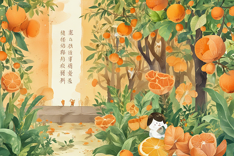 春日繁花鸣鸟图片