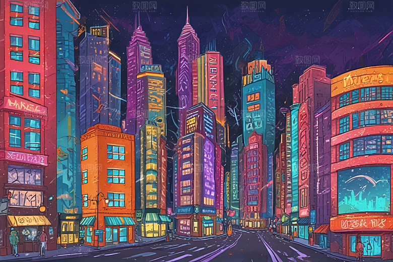 未来城市风光壁纸图片
