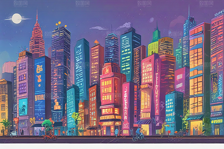 未来城市风光壁纸图片