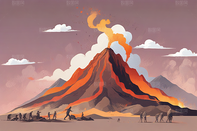 挑战极限火山徒步之旅图片