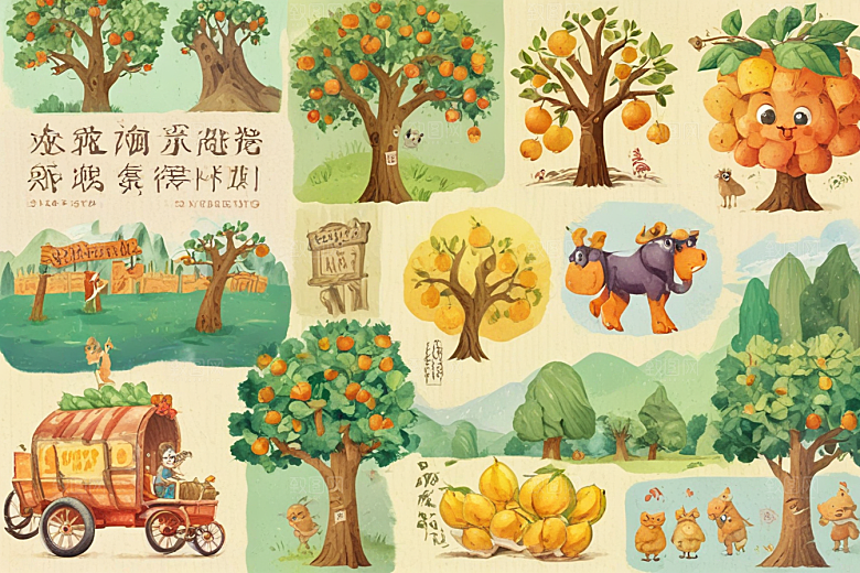 田园风光丰收的季节图片