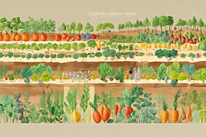 蔬菜花园插图老人在菜地里图片