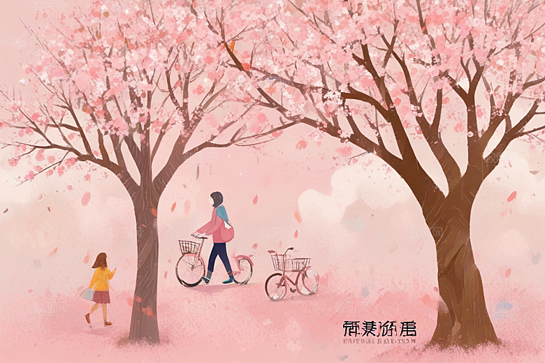 樱花盛开春天图片
