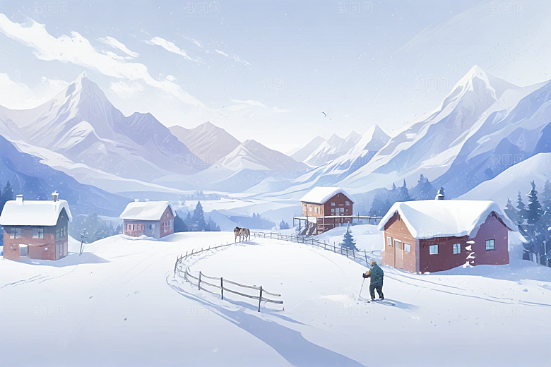 冰雪王国火车之旅图片
