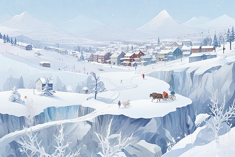 冰雪王国火车之旅图片