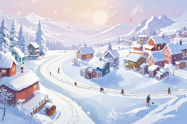 冰雪王国火车之旅图片