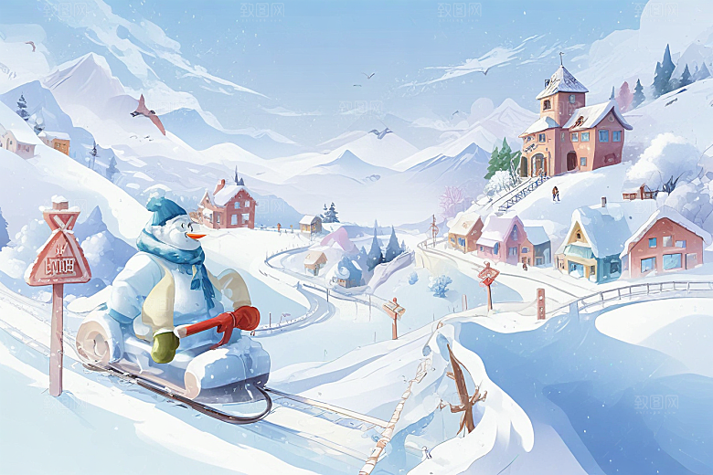 冰雪王国火车之旅图片