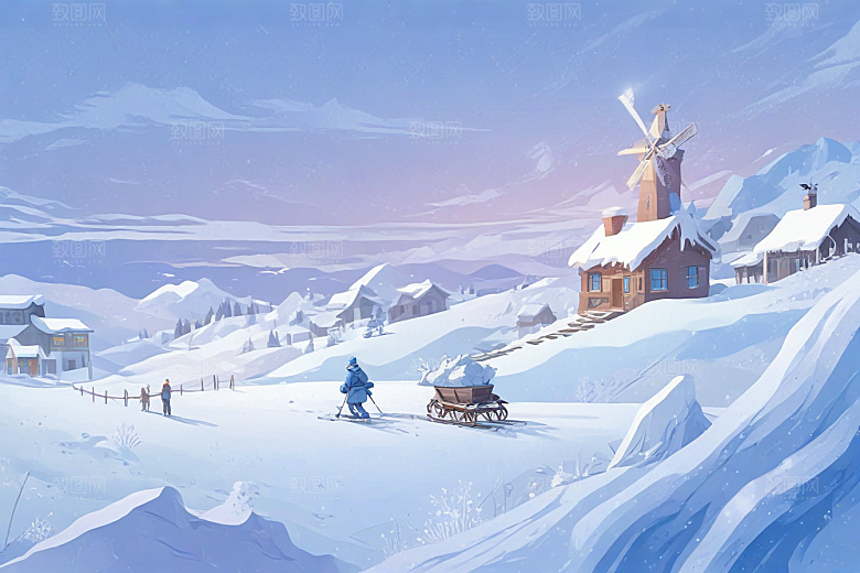 冰雪王国火车之旅图片