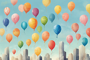 彩色气球奇幻之旅图片