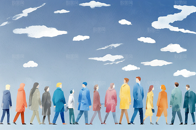 阳光下一起前行图片