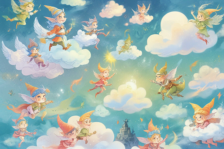 可爱小精灵 奇幻仙境 畅游图片
