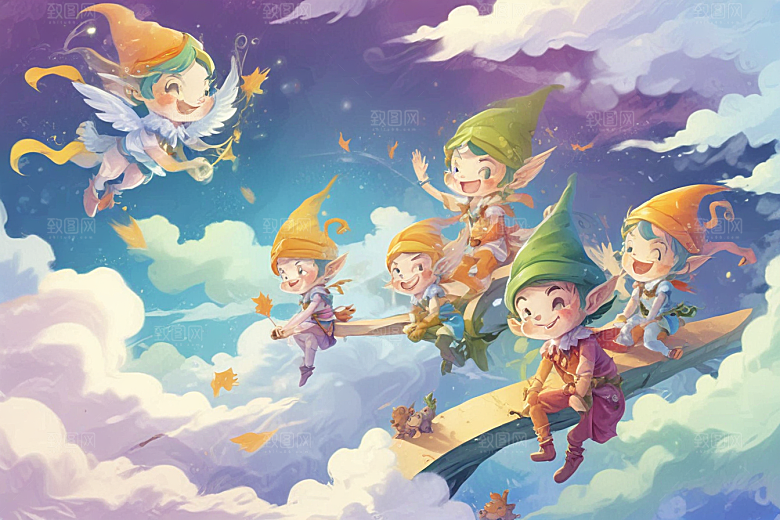 可爱小精灵 奇幻仙境 畅游图片