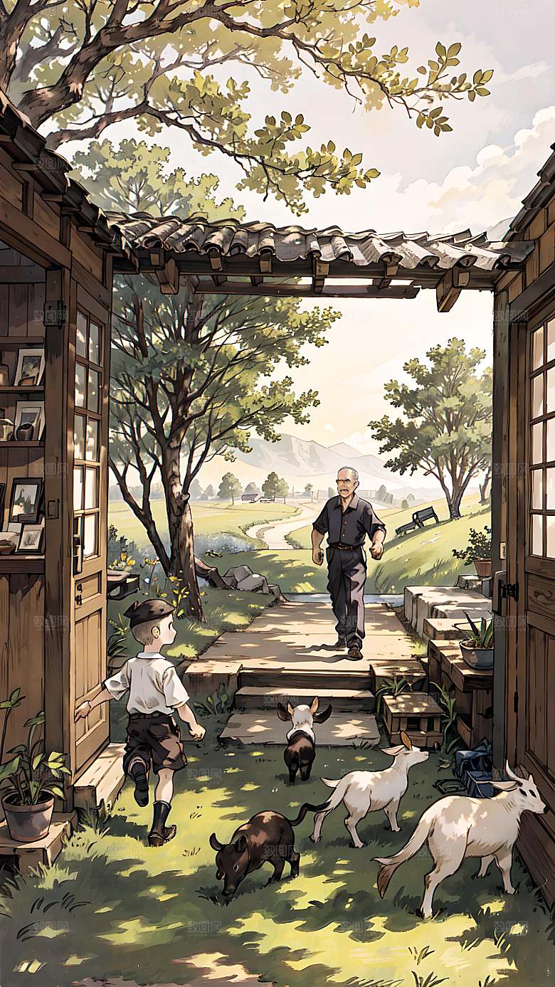 插画自然漫画风元素图片