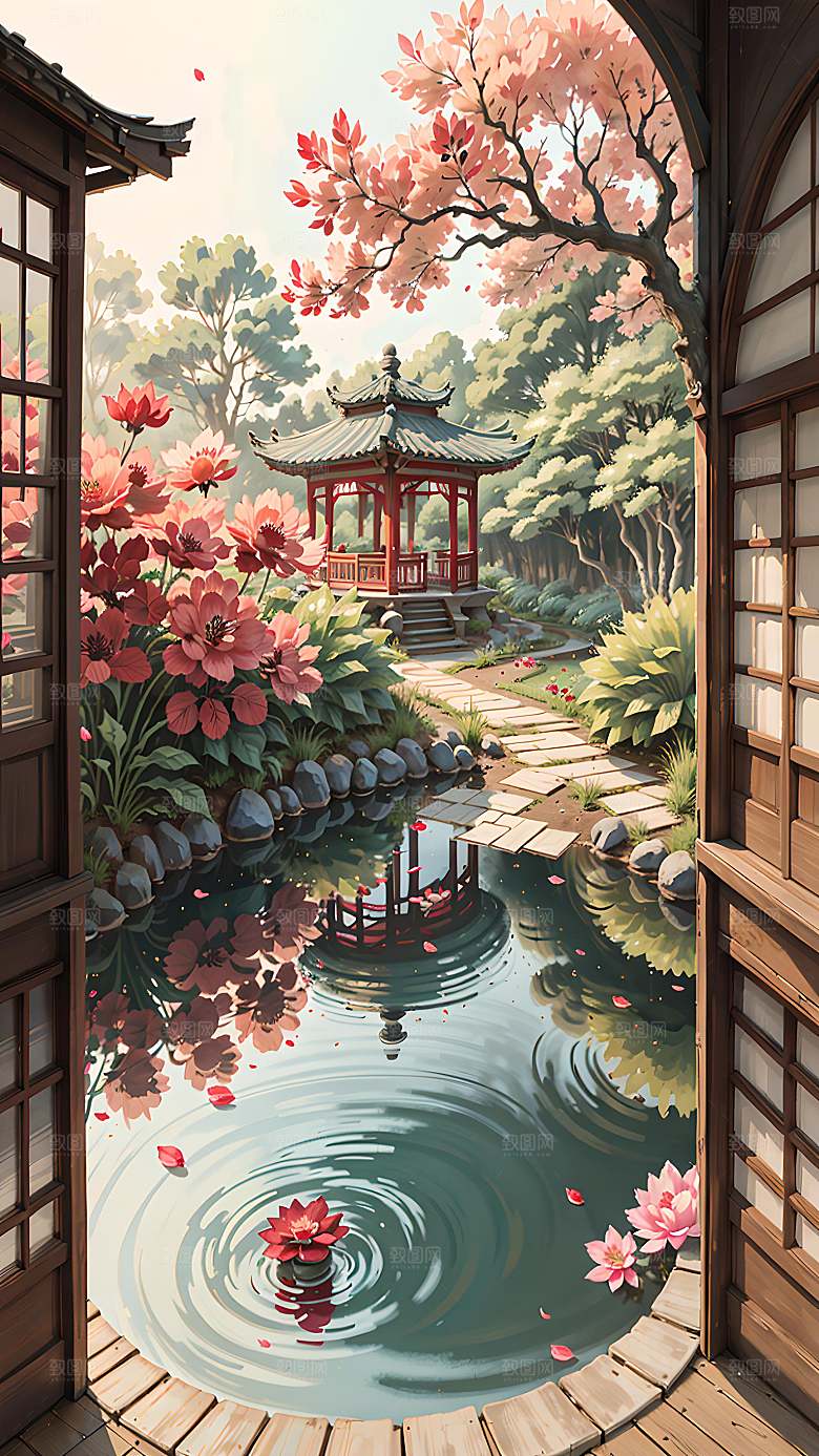 插画自然漫画风元素图片