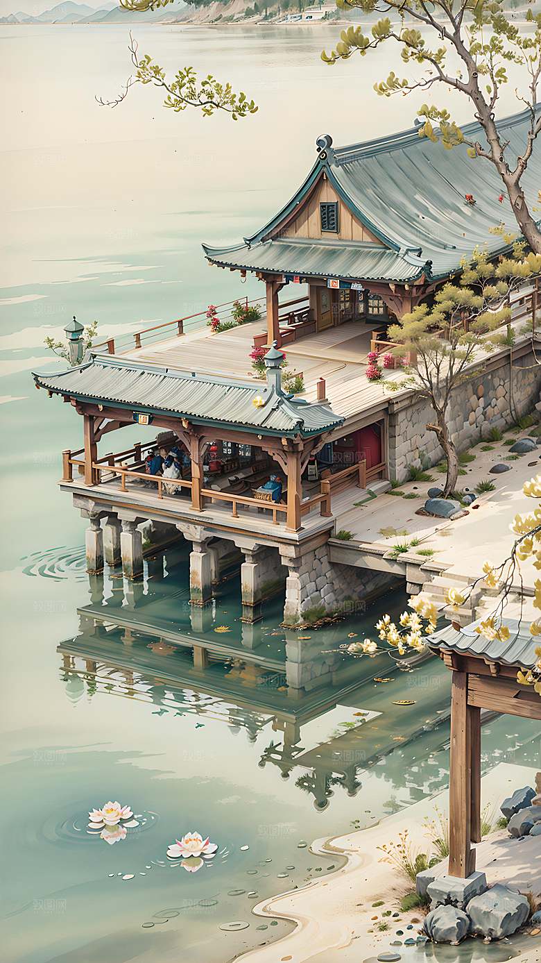 插画自然漫画风元素图片