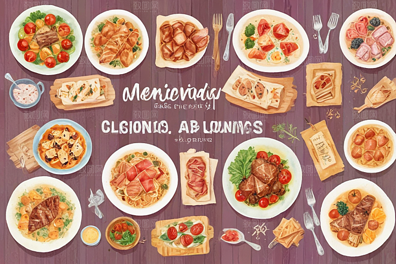 厨房美食插画集图片