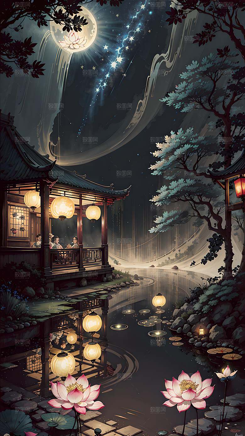 插画自然漫画风元素图片