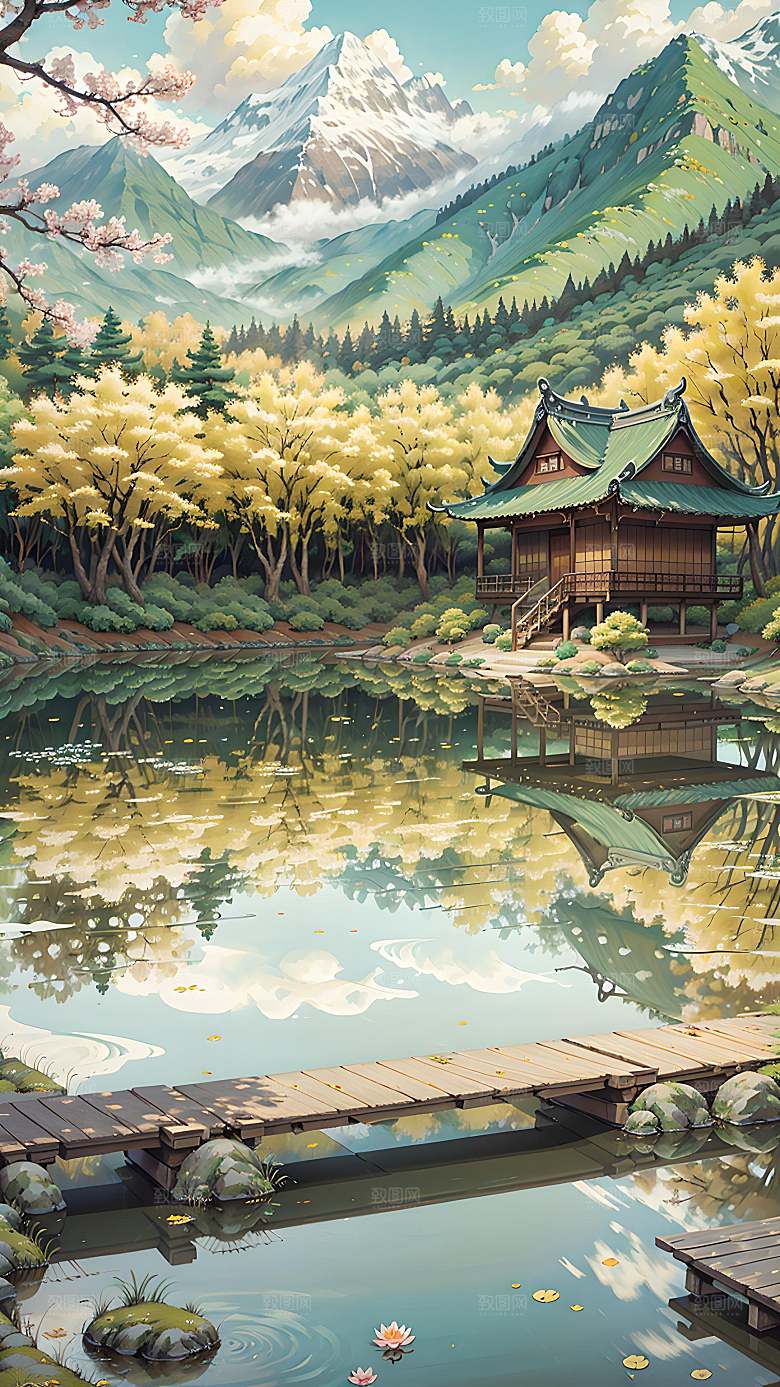 插画自然漫画风元素图片
