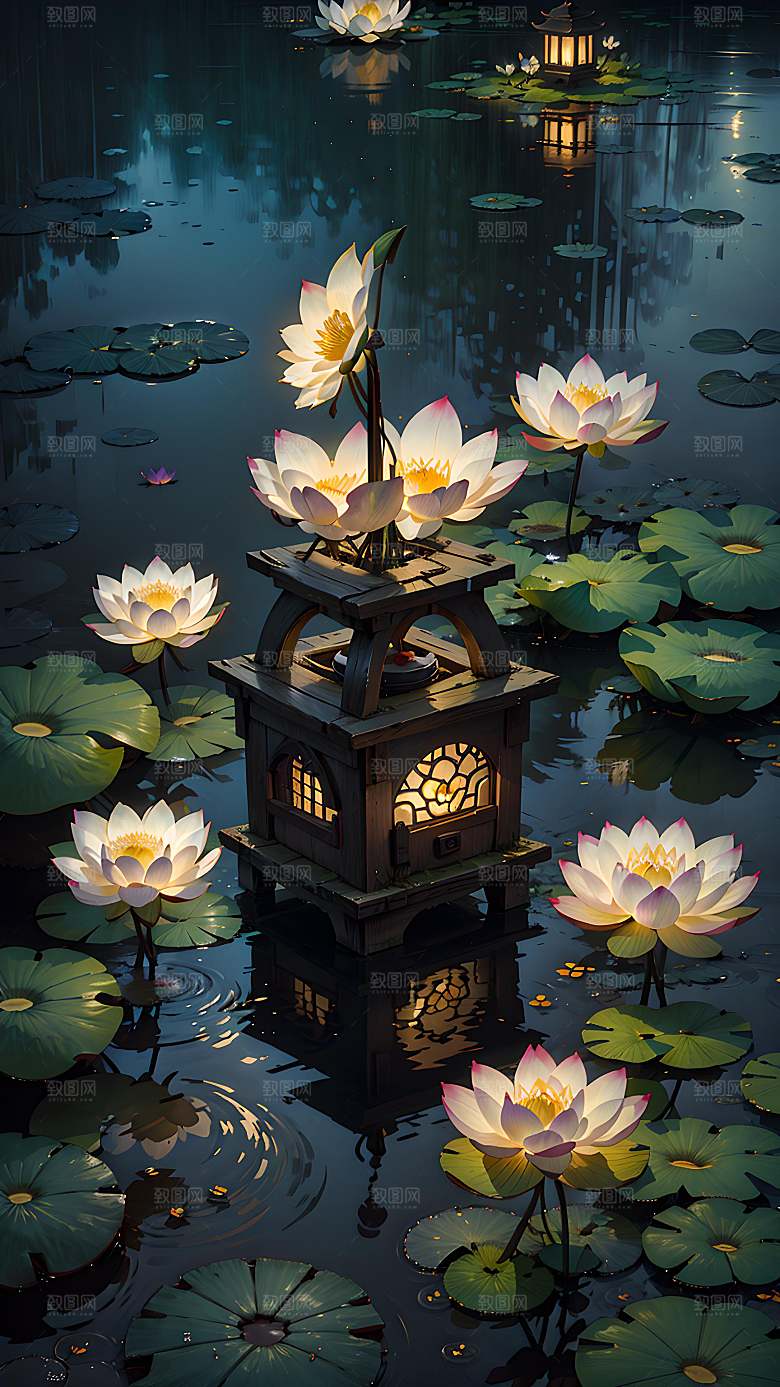 彩色插画自然漫画风元素图片
