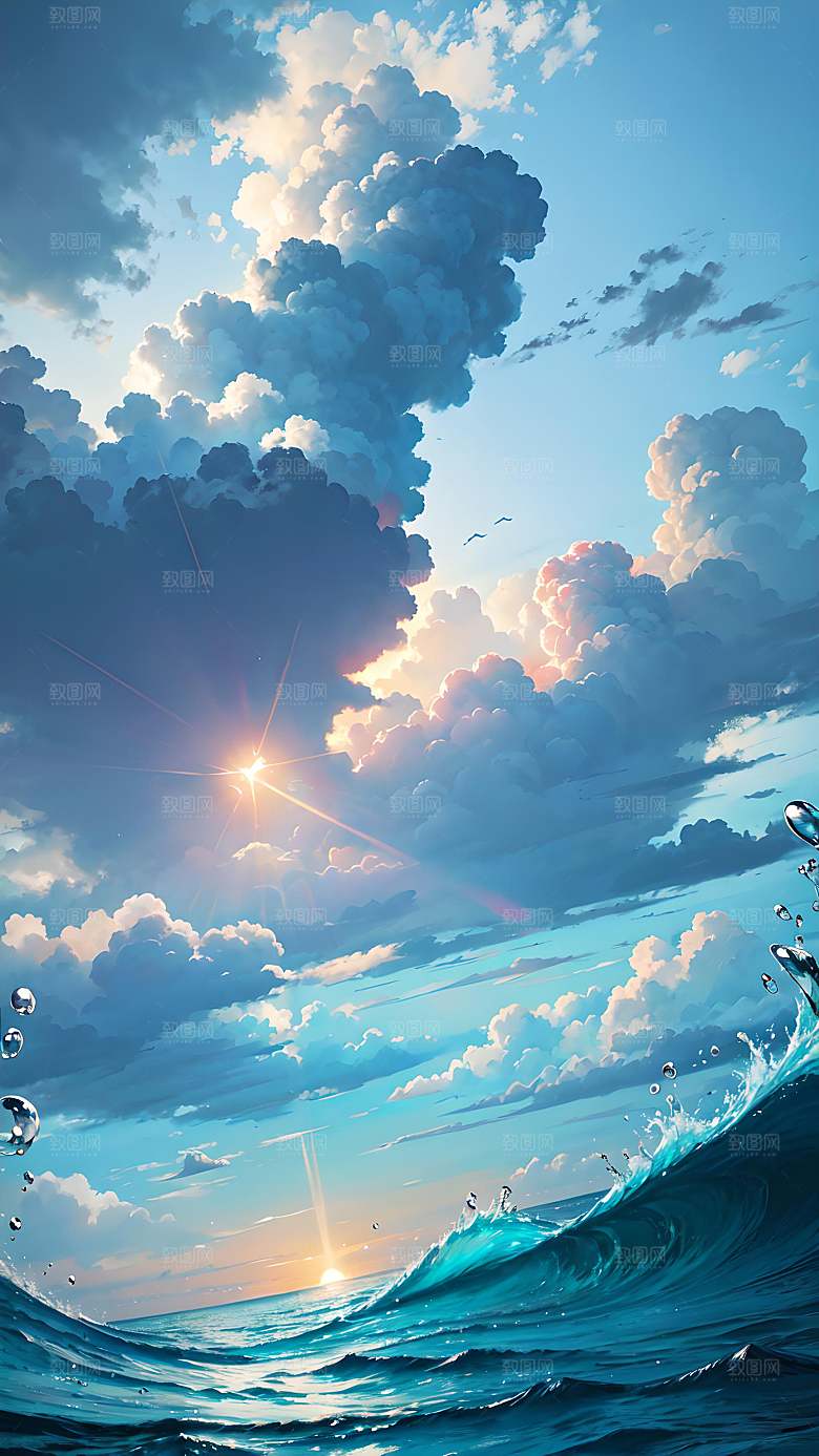 插画自然漫画风元素图片