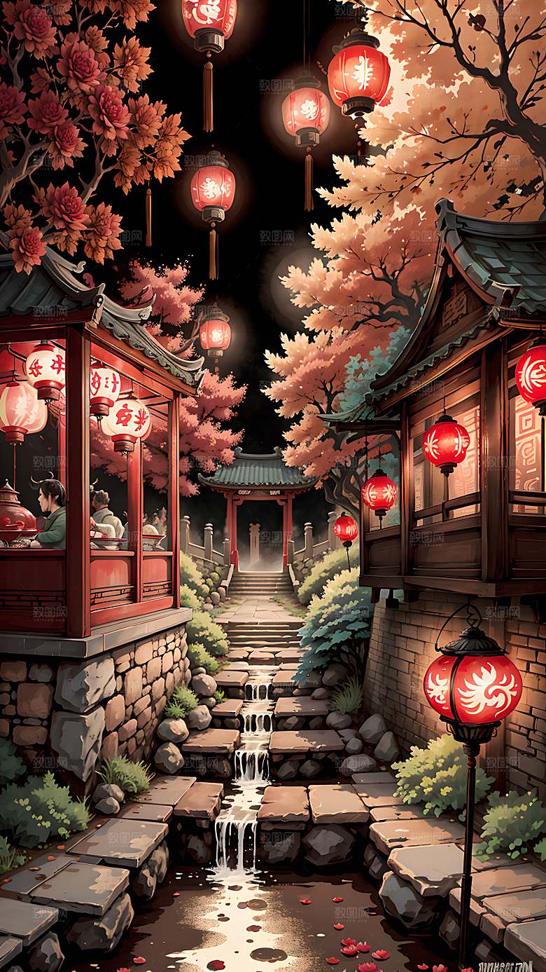 插画自然漫画风元素图片