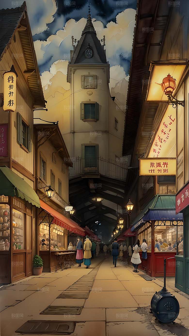 插画自然漫画风元素图片
