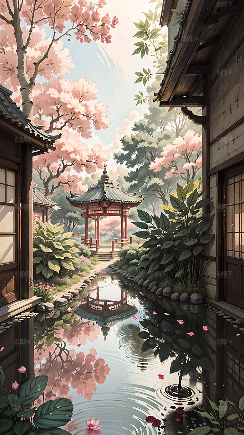 插画自然漫画风元素图片