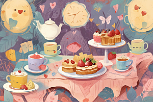 标题：甜蜜午后茶时光，幸福在发酵图片