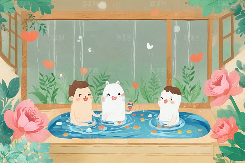 情人节温泉泡汤盛宴图片