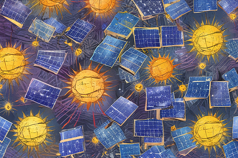 太阳能量，光伏未来绿动图片