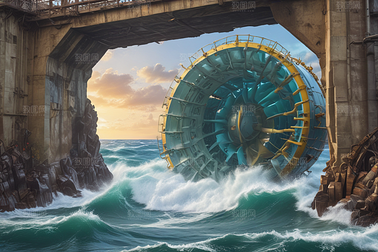 海潮能转化·蔚蓝科技景图片