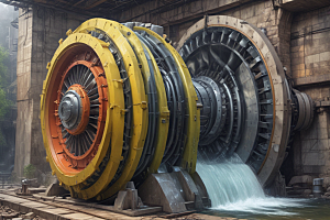 水力涡轮发电原理动力机械创新与发展图片
