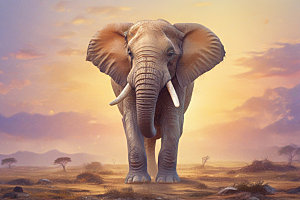 沙漠孤独大象之旅图片
