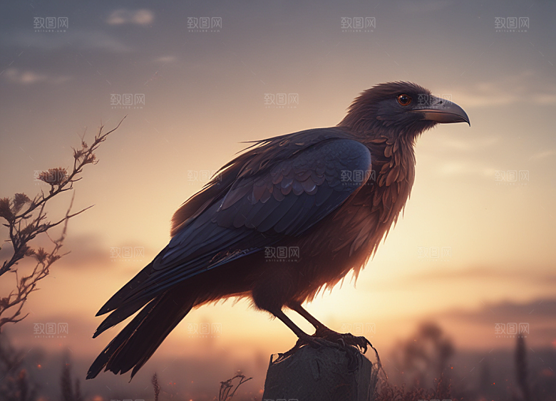 翱翔天际的王者——雄鹰图片