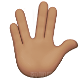 Emoji表情包微信手势手掌可爱图标