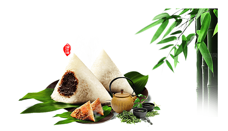 手绘可爱粽子手绘png素材
