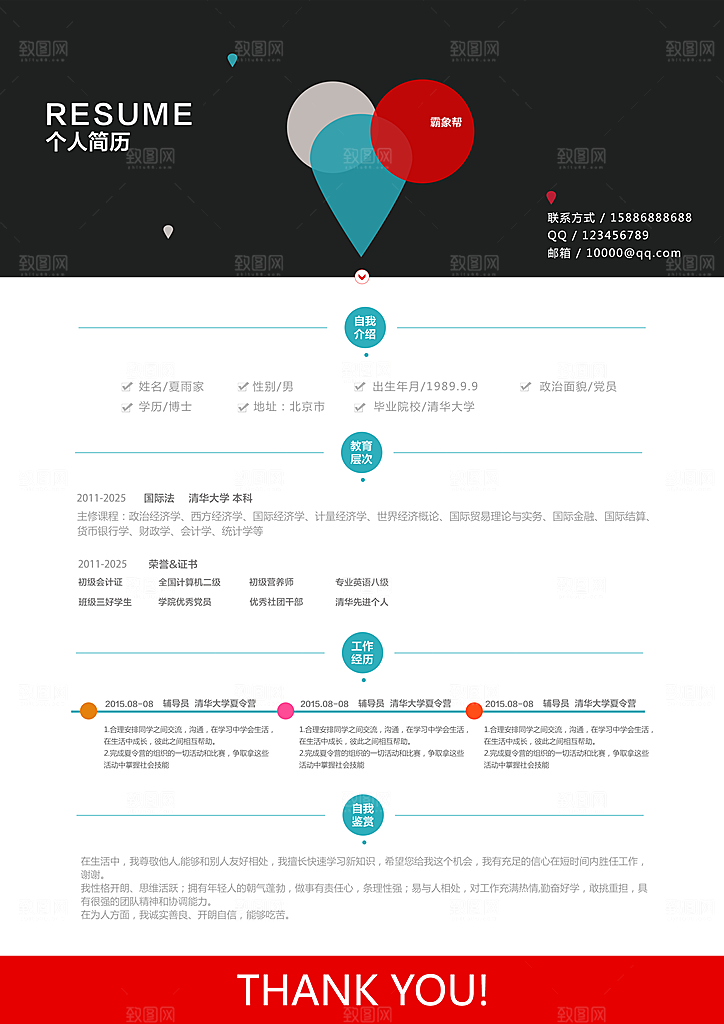 简历设计宣传psd