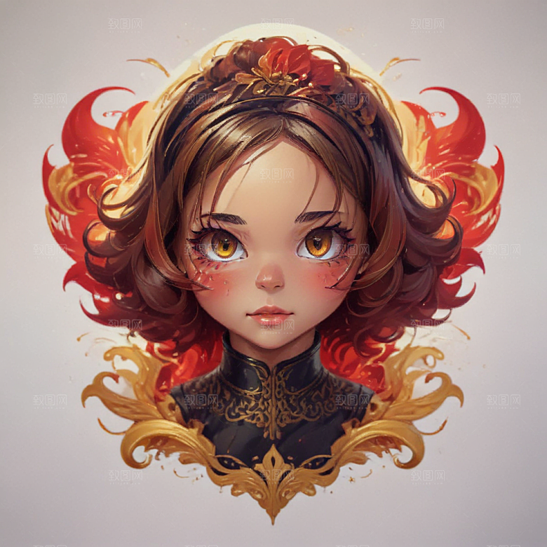 雄黄酒卡通插画风格贴纸