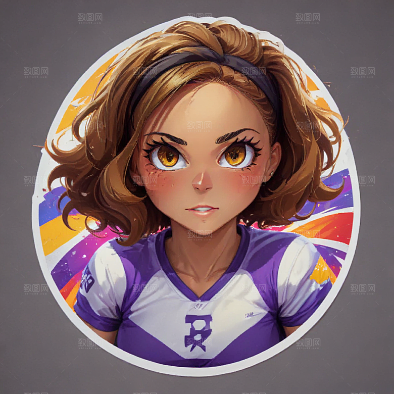 活力少女与排球图片