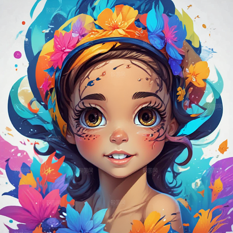 水下世界潜水少女图片